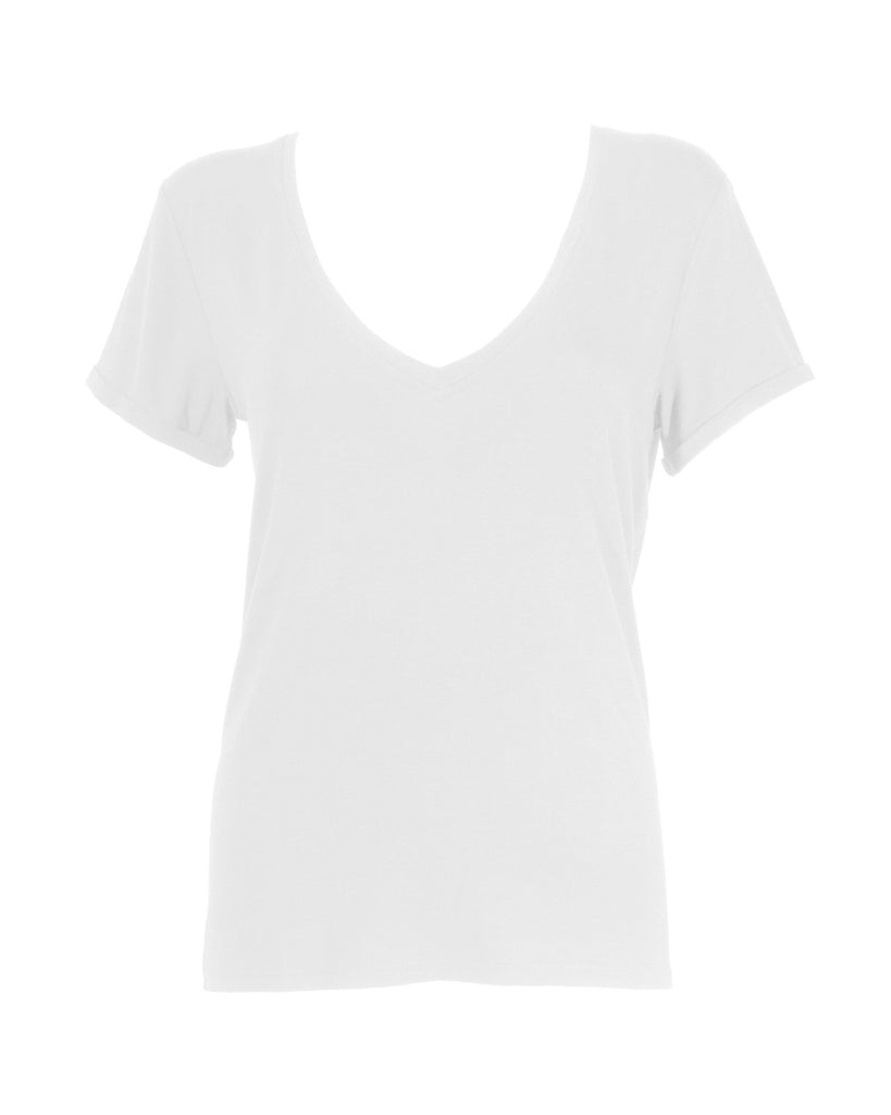 "The Annabelle" - The Perfect V-neck T-shirt (White) - Sinead Keary