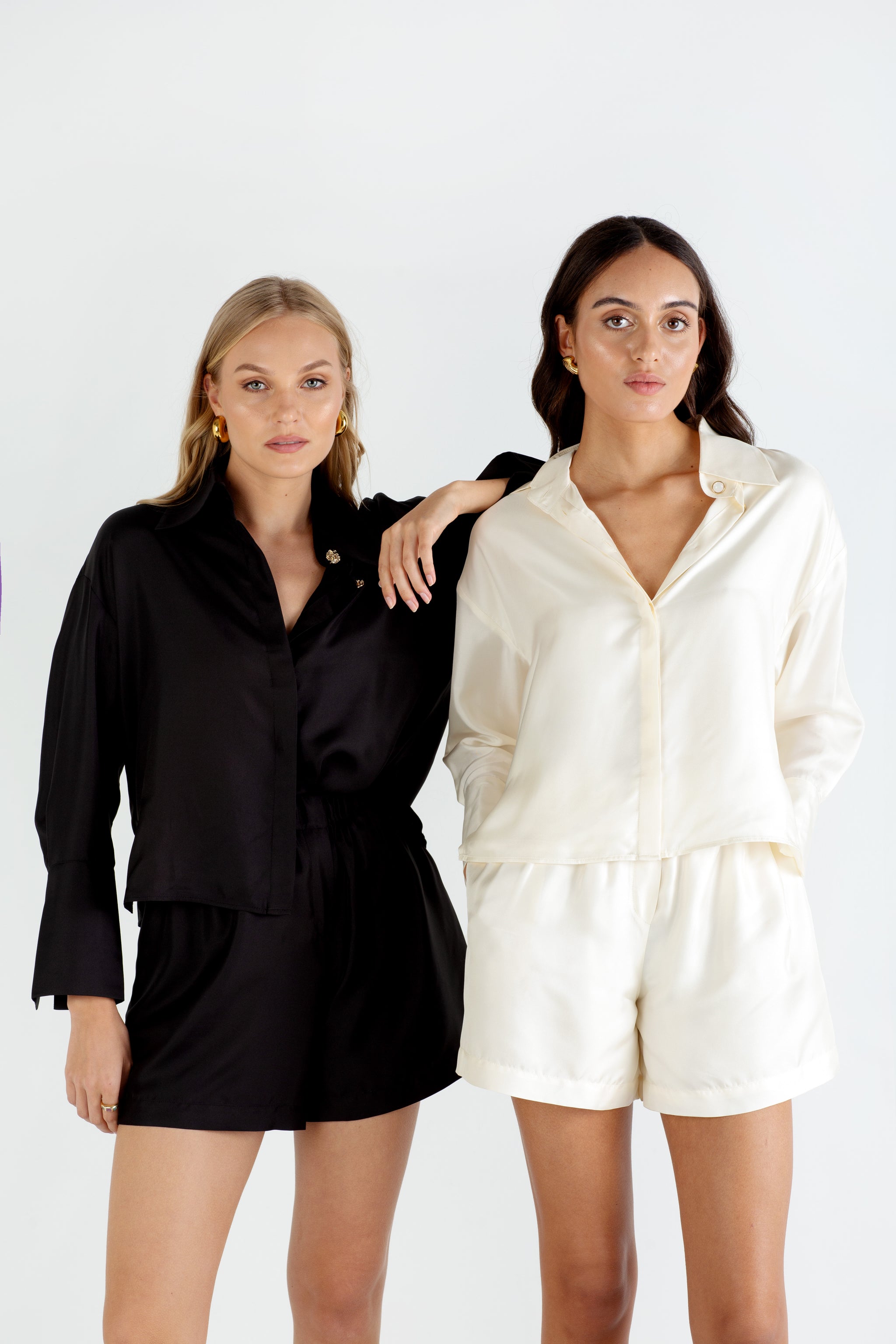 The Laura | Black Silk Shirt – Sinead Keary
