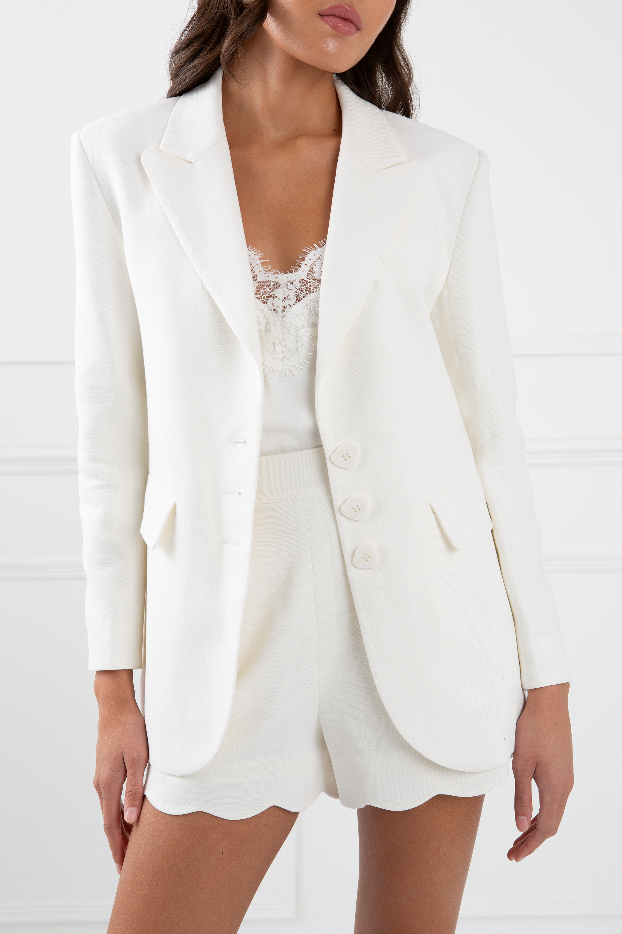 chinese dress ladies Taylor Linen Blazer Mini Dress