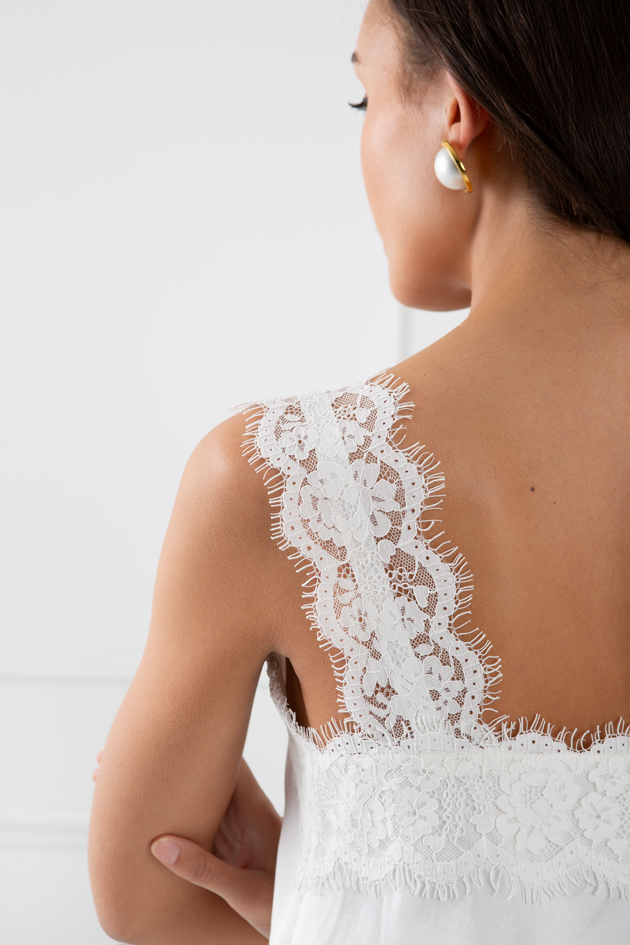 The Becky | Bra Friendly White Silk Cami – Sinead Keary