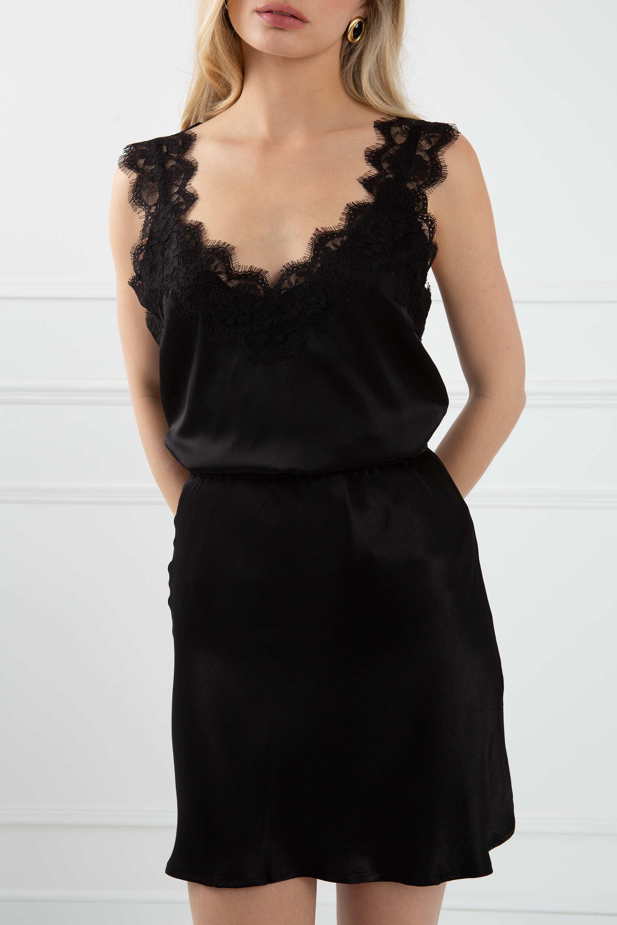 The Becky | Bra Friendly Black Silk Cami – Sinead Keary The Becky | Bra Friendly Black Silk Cami – Sinead Keary