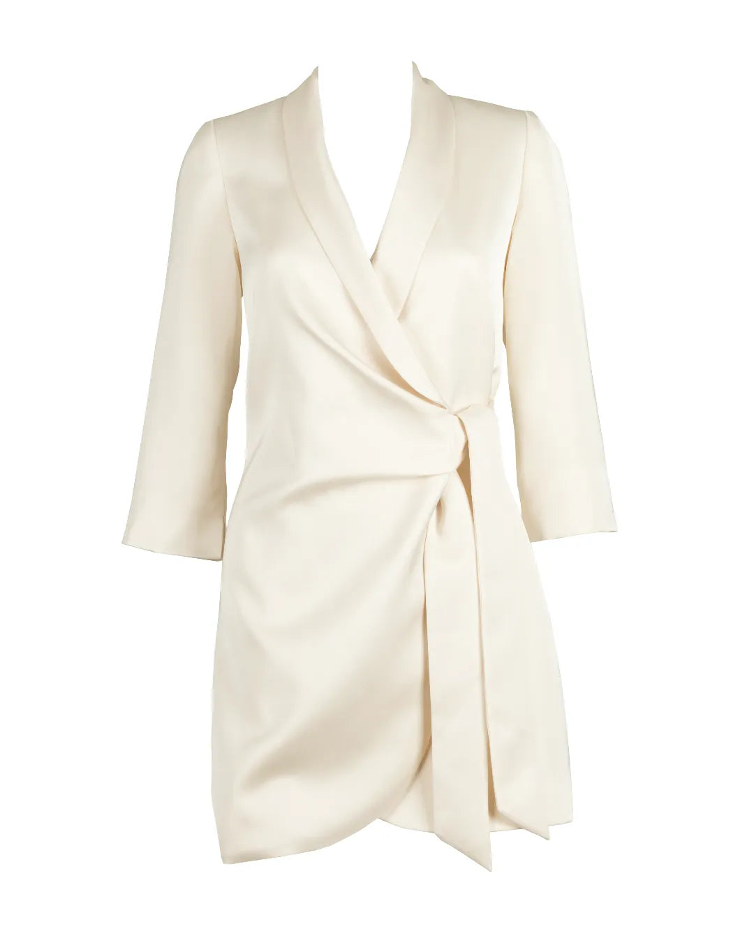 champagne blazer dress Champagne Satin Double Breasted Blazer Dress