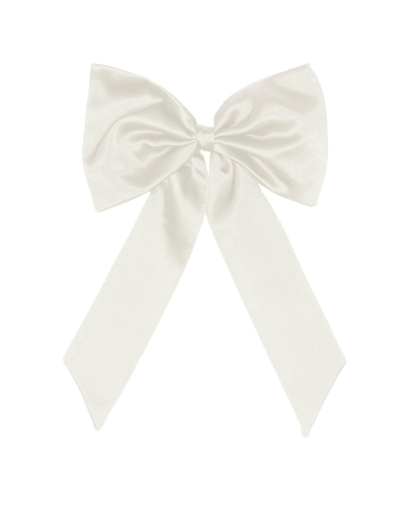 Silk Hair Bow Scrunchie (White) - Sinead Keary
