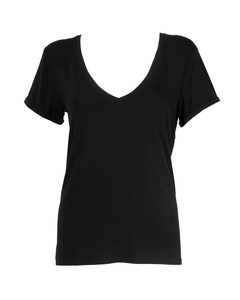 "The Annabelle" - The Perfect V-neck T-shirt (Black) - Sinead Keary