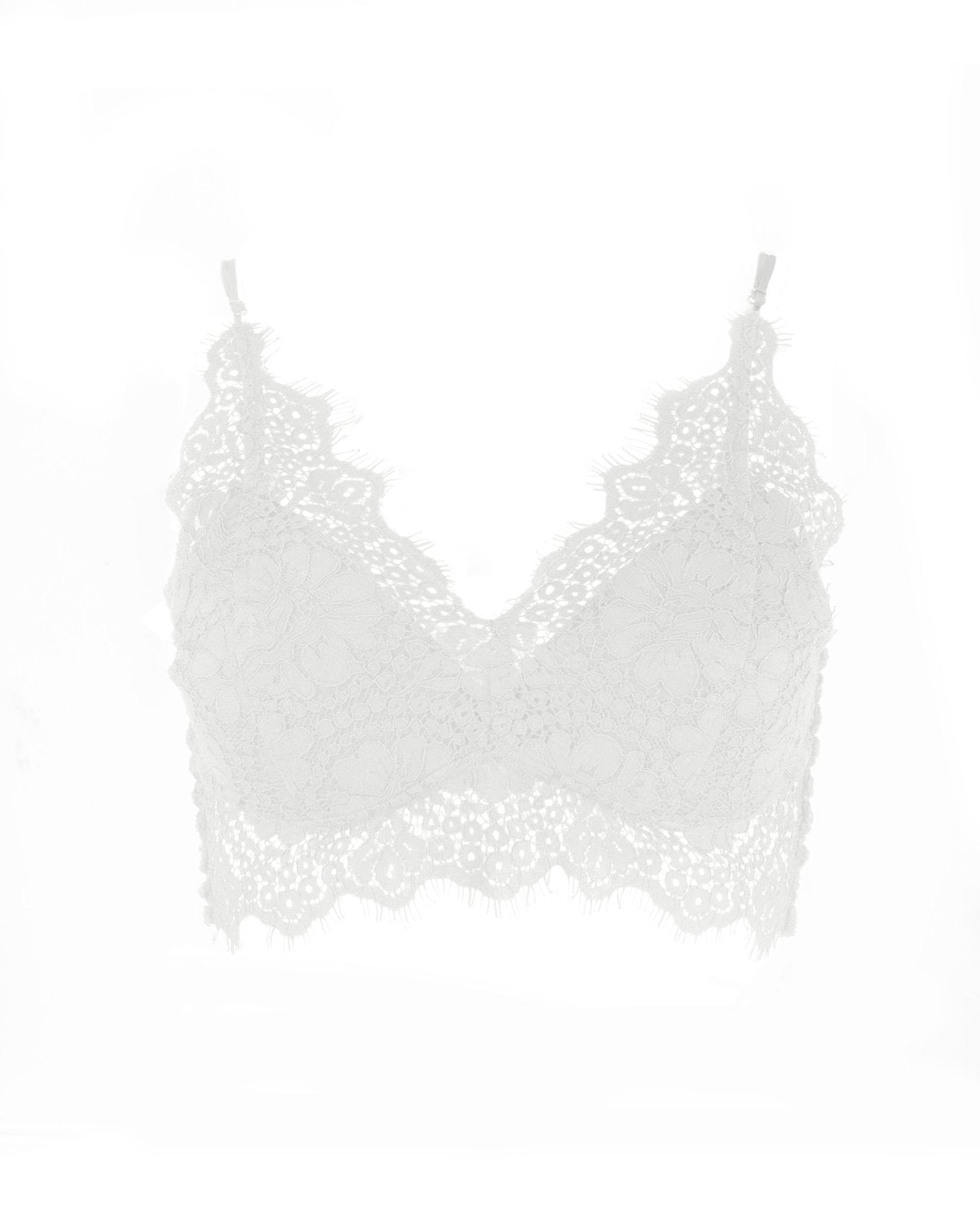 The Jayne  White Lace Bralette Top – Sinead Keary