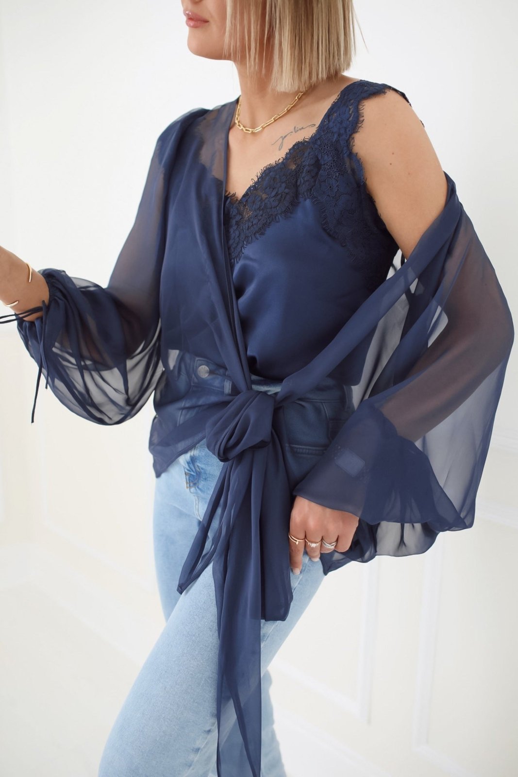 Sheer 2025 navy wrap