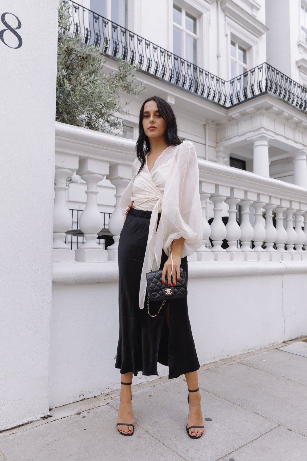 The Orla Black Satin Midi Skirt – Sinead Keary